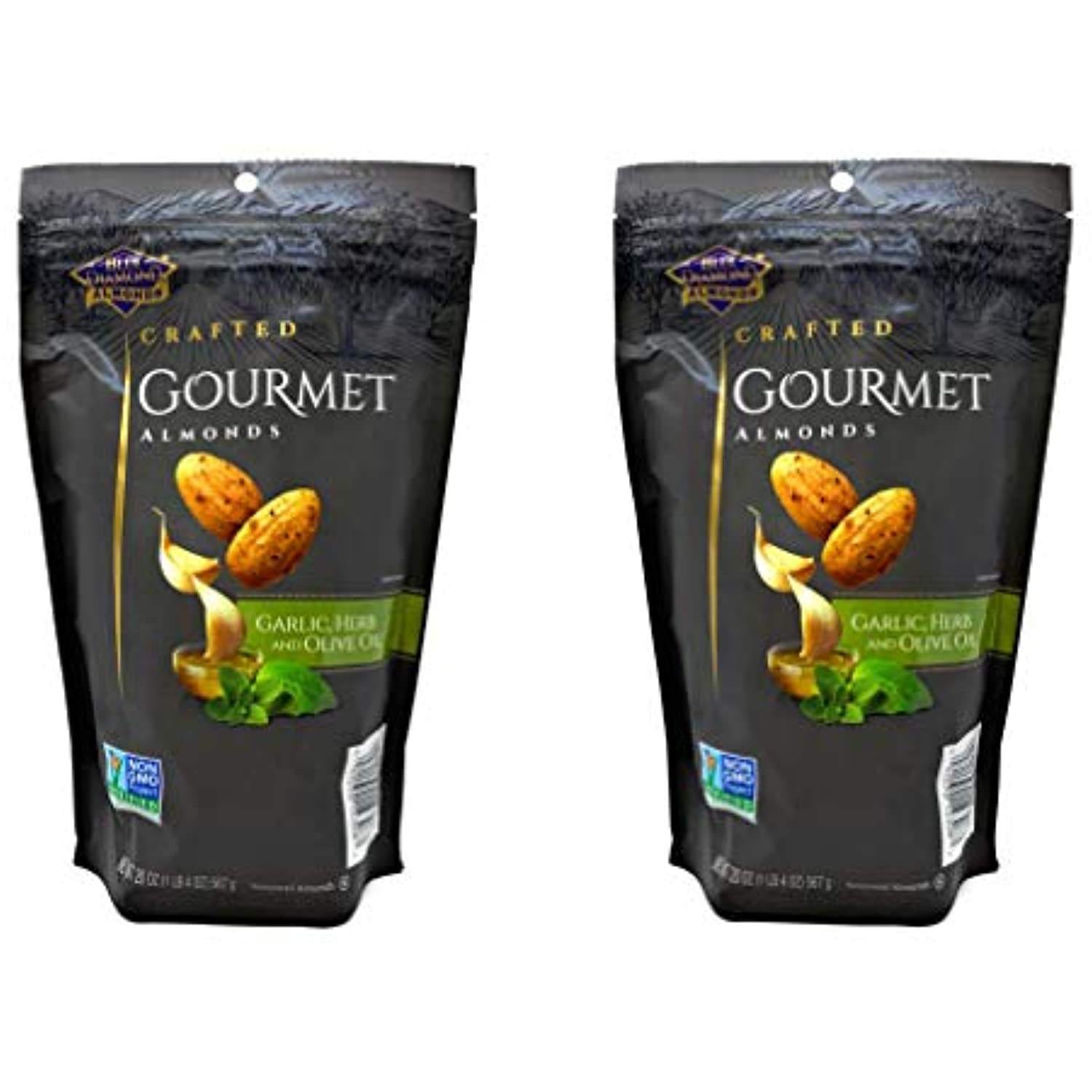 Blue Diamond Gourmet Almonds Garlic, Herb, And Olive Oil 20 Oz Per