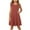 Red, variant on SGFCWSX Girls Ruffle Sleeve Dress Solid Color Soft A-Line Crew Neck Summer Casual Dresses for Kids Green Size 7-8 Years