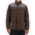thumbnail image 3 of Men's Heavyweight Water And Wind Resistant Removable Hood Insulated Jacket (Olive, 5XL), 3 of 5
