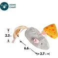 thumbnail image 2 of Pet Zone Jumbo Mouse & Cheese Mouse Sound Cat Toy for Cats and Kittens, 2 of 7