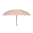 thumbnail image 5 of ​Capsule Sun Protection Umbrella UPF50+ - 0.5lb Foldable Mini Umbrella with 4-Layer UV Blocking & Stainless Steel Windproof Frame for Women's Fashion/Travel (Includes Round Handbag)​, 5 of 9