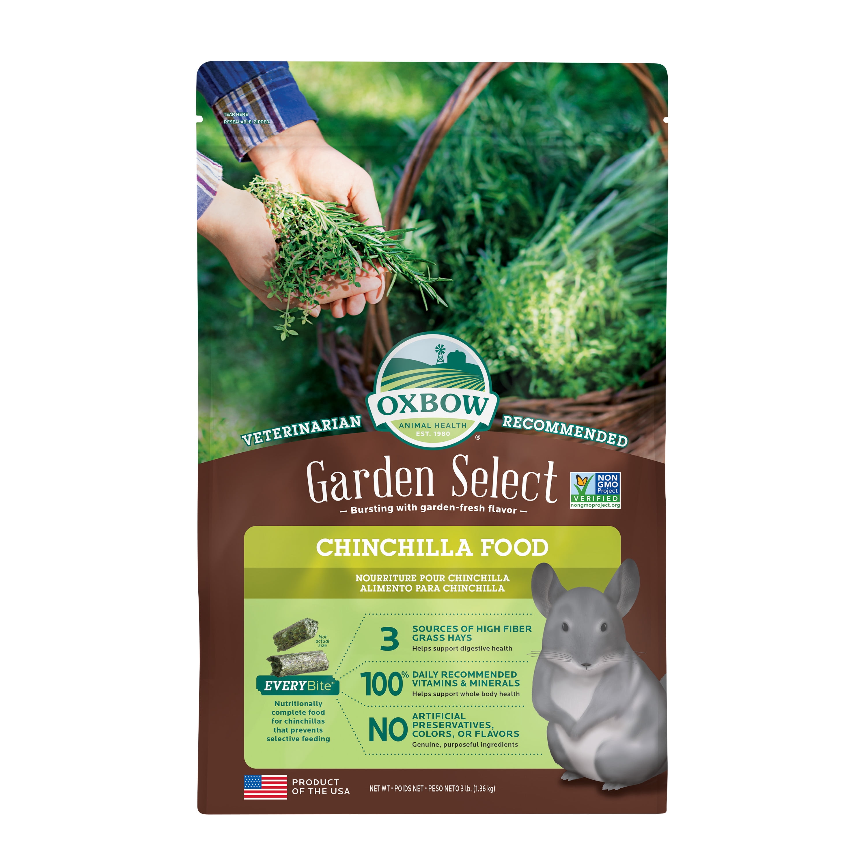 Oxbow Essentials Dry Chinchilla Food 3 lbs. Walmart