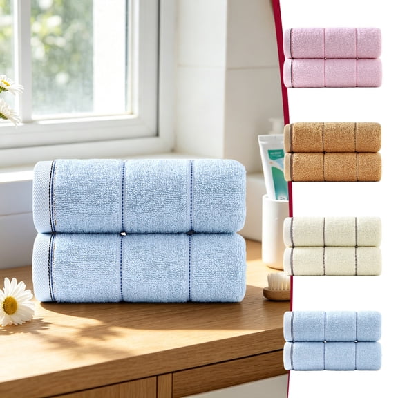 AYktou Soft Cotton Wash Cloths, 29.5×13.7 Inch FaceTowels Quick Dry Compact Bath Towel Camping Towel Beach Towel Home Hand Towels, Luxurious Washcloths Sports Gym Towels for Hiking Pool Bath Use