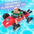 thumbnail image 2 of Inflatable Car Children Kids Swimming Pool Float Seat Boat Beach Water Fun Toy, 2 of 8