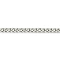 thumbnail image 4 of Auriga Fine Jewelry 925 Sterling Silver Polished 5 mm Curb Chain Necklace for Women 20", 4 of 6