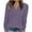 Purple, variant on Frostluinai Womens Henley Tops Long Sleeve Tunic Shirts Casual Ribbed Knit Button up T Shirts Dressy Solid Color T Shirts Soft Fall Sweaters
