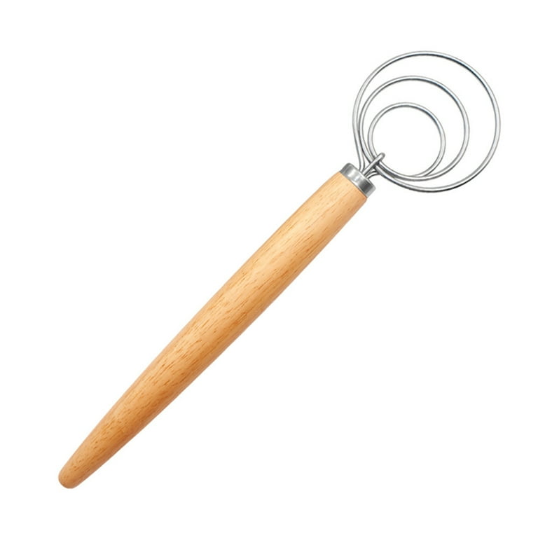 Danish Dough Whisk Large Wooden Danish Whisk For Dough With - Temu