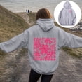 thumbnail image 2 of Linfrsh Women's Pullover Hoodies Teen Girls Trendy Fall Fashion Tops Hooded Sweatshirts (Light Gray,2XL), 2 of 7