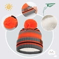 thumbnail image 2 of Yoyauz Kids Winter Hat Scarf Mittens Set - 3pcs Warm Knit Beanie Cap and Circle Scarf and Gloves with Fleece Lining for Children Girls -, 2 of 5
