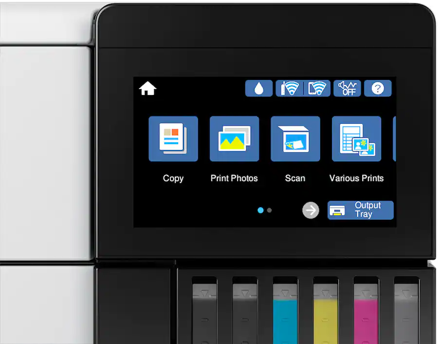 Epson EcoTank Photo ET-8550 Wireless Wide-Format Color All-in-One Supertank Printer with Scanner, Copier, Ethernet (Sold without manufacturer warranty)