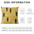 thumbnail image 5 of BANET Outdoor Pillow Covers, Bee Kind Decorative Summer Throw Pillow Covers  Yellow Farmhouse Cushion Pillow Covers for Sofa Couch Outdoor Decor White, 5 of 5