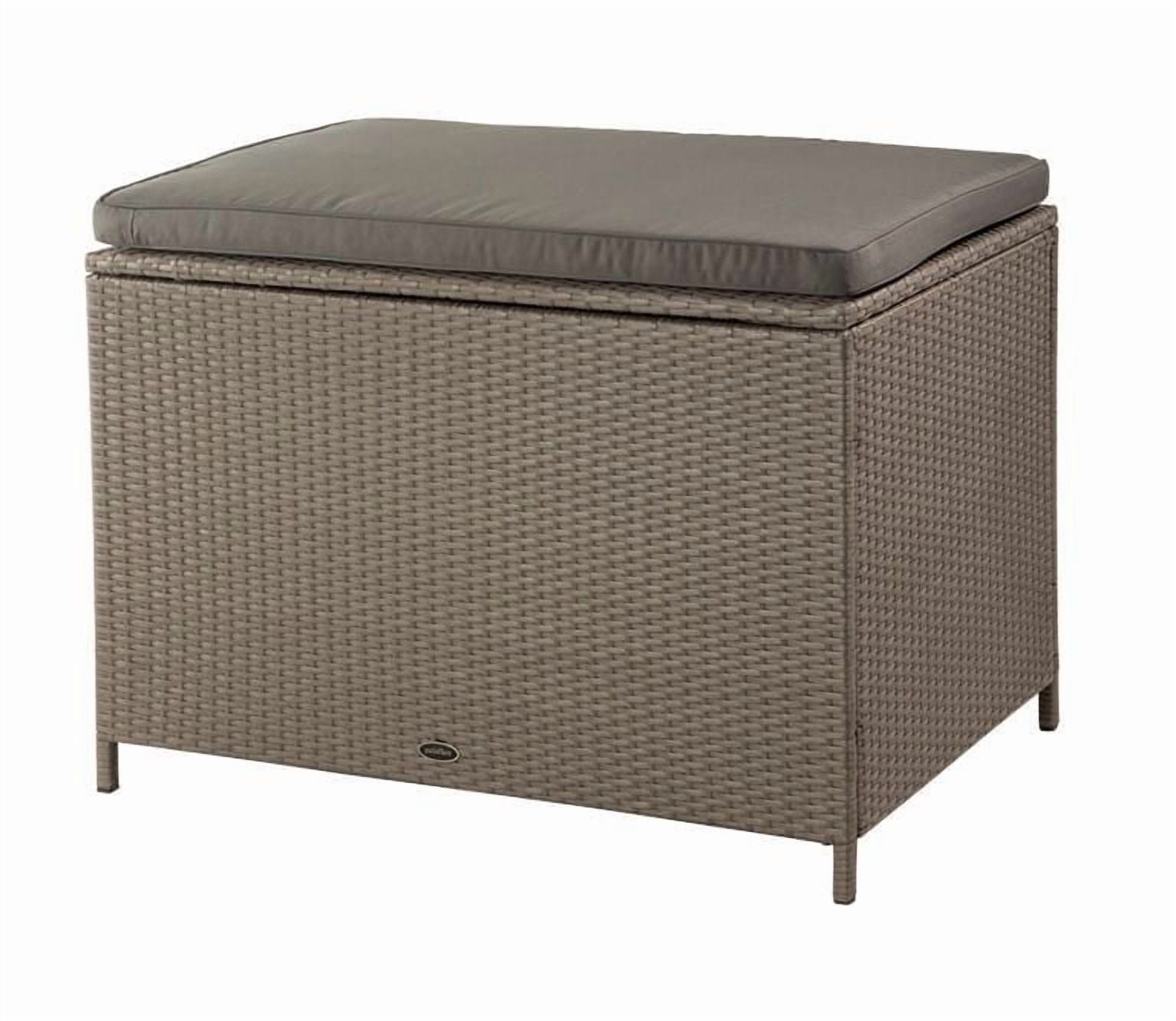 Banc de terrasse en osier Ferrara de Patio Flare - Brun, 80 gallons