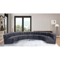 thumbnail image 2 of Meridian Furniture Limitless Gray Velvet Modular 9 Piece Sectional, 2 of 7