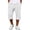 EM41_White, variant on Lumtrix Men's Waffle Capri Pant Baggy Below Knee Summer Sweat Shorts Elastic Waist Athletic Casual Drawstring 3/4 Pants with Pockets Light Green 2XL