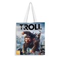 thumbnail image 1 of Troll and I Bolso de tela con estampado de lienzo para mujer, bolsa de compras reutilizable y estética, con cremallera interior, regalo para mujer,38*45cm., 1 of 6