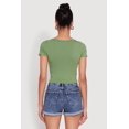 thumbnail image 5 of Womens Ambiance Classic Fit Scoop Neck Short Sleeve Cropped Tee, 5 of 5