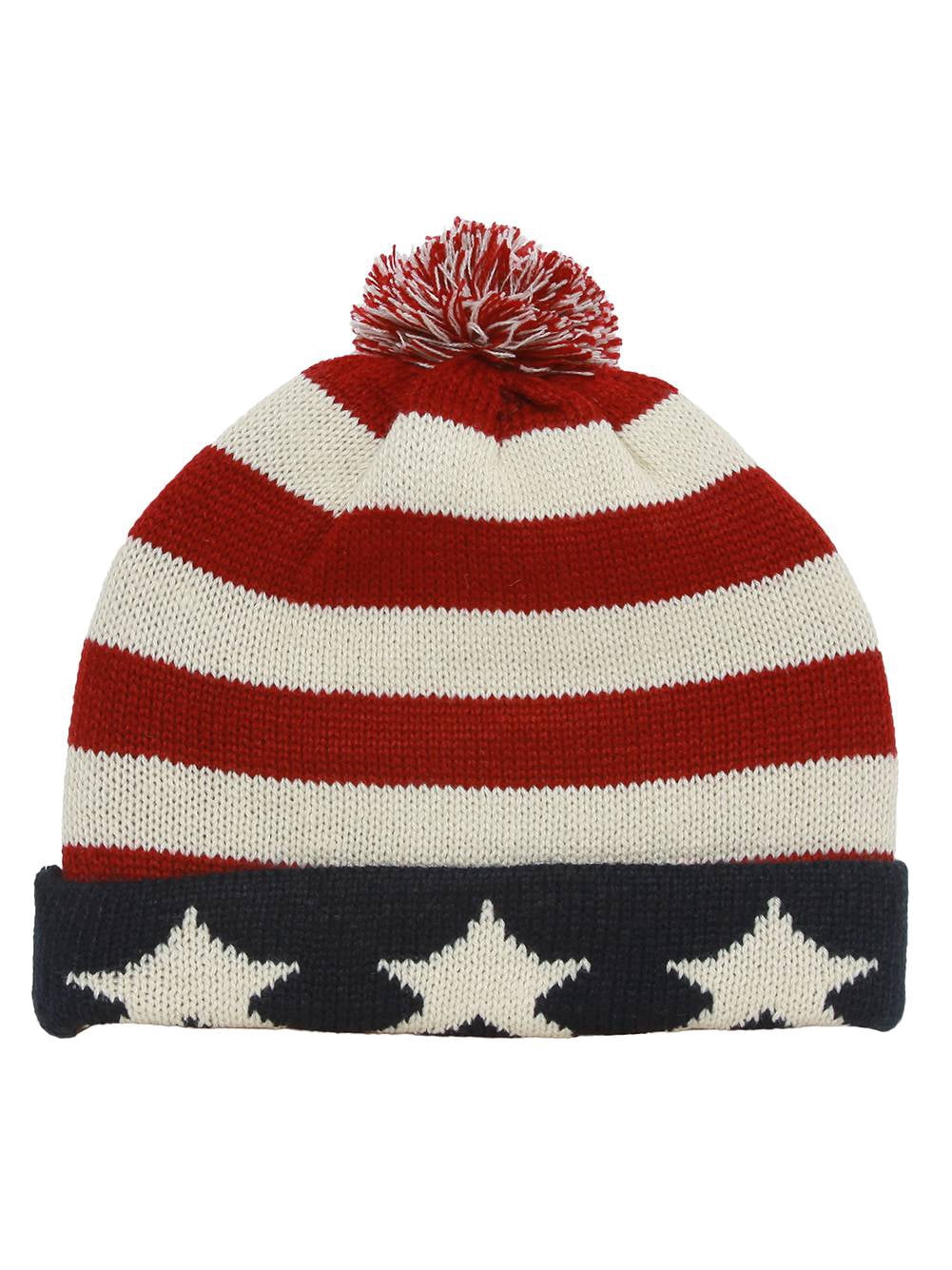 TOP HEADWEAR Winter Cuffed Beanie Cap - Warm Two-Toned Knit Hat For Men & Women