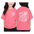thumbnail image 2 of Fshinging Girls T Shirts Loose Fit Letter Printed Round Neck Short Sleeved Plus Size Tops, 2 of 7