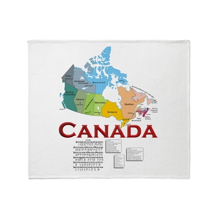 CafePress - O Canada: Throw Blanket - Soft Fleece Throw Blanket, 50"x60" for All Ages