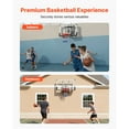 thumbnail image 2 of KFFKFF Wall-Mounted Basketball Hoop, 54-inch Polycarbonate Backboard with Hand-Crank Height Adjustment, Durable 0.11-inch Thick Backboard, Classic Design for Indoor and Outdoor Play, 2 of 9