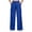 A Dark Blue, variant on Wonens Sweatpants Woman Capri Pants Comeland Women Solid Color Elastic Waist Insert Diagonally Pocket Belt Pants Mint Green XXXXL