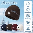 thumbnail image 2 of Bocaoying 4 Pack Beanie Hats for Men Women, Unisex Knitted Hat with Smile Face, Soft Warm Winter Thick Cuffed Knit Hat for Gifts, 2 of 8