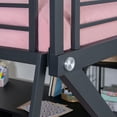 thumbnail image 4 of Powell Pierce Sleep, Study, and Store Full Loft Bed with Built-In Ladder, Textured Black, 4 of 13