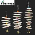 thumbnail image 2 of Parrot Natural Cuttlefish Bone Hanging String Calcium Supplement Toy Teething Tools Pet Supplies, 2 of 9