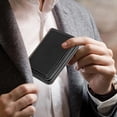 thumbnail image 1 of Ohmyroo Portable Leather Business Card Case Magnetic Pocket Wallet Organizer For Commuting Work 3.9 Inch Assorted Colors, 1 of 6