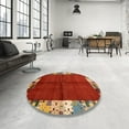 thumbnail image 4 of Ahgly Company Machine Washable Indoor Rectangle Contemporary Red Area Rugs, 8' x 10', 4 of 7