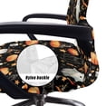 thumbnail image 5 of Renewold Office Chair Cover Stretchable Desk Chair Protector Non-slip Washable Computer Office Chair Slipcover with Elastic Bottom Halloween Decor, Witch Hat Ghost Black Cat Pumpkin, L, 5 of 7