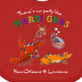 thumbnail image 4 of Inktastic There's No Party Like Mardi Gras With Partying Seafood Boys or Girls Baby Bib, 4 of 4