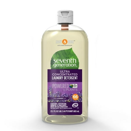 Seventh Generation EasyDose Ultra Concentrated Laundry Detergent, Fresh Lavender scent, 23 oz, 66