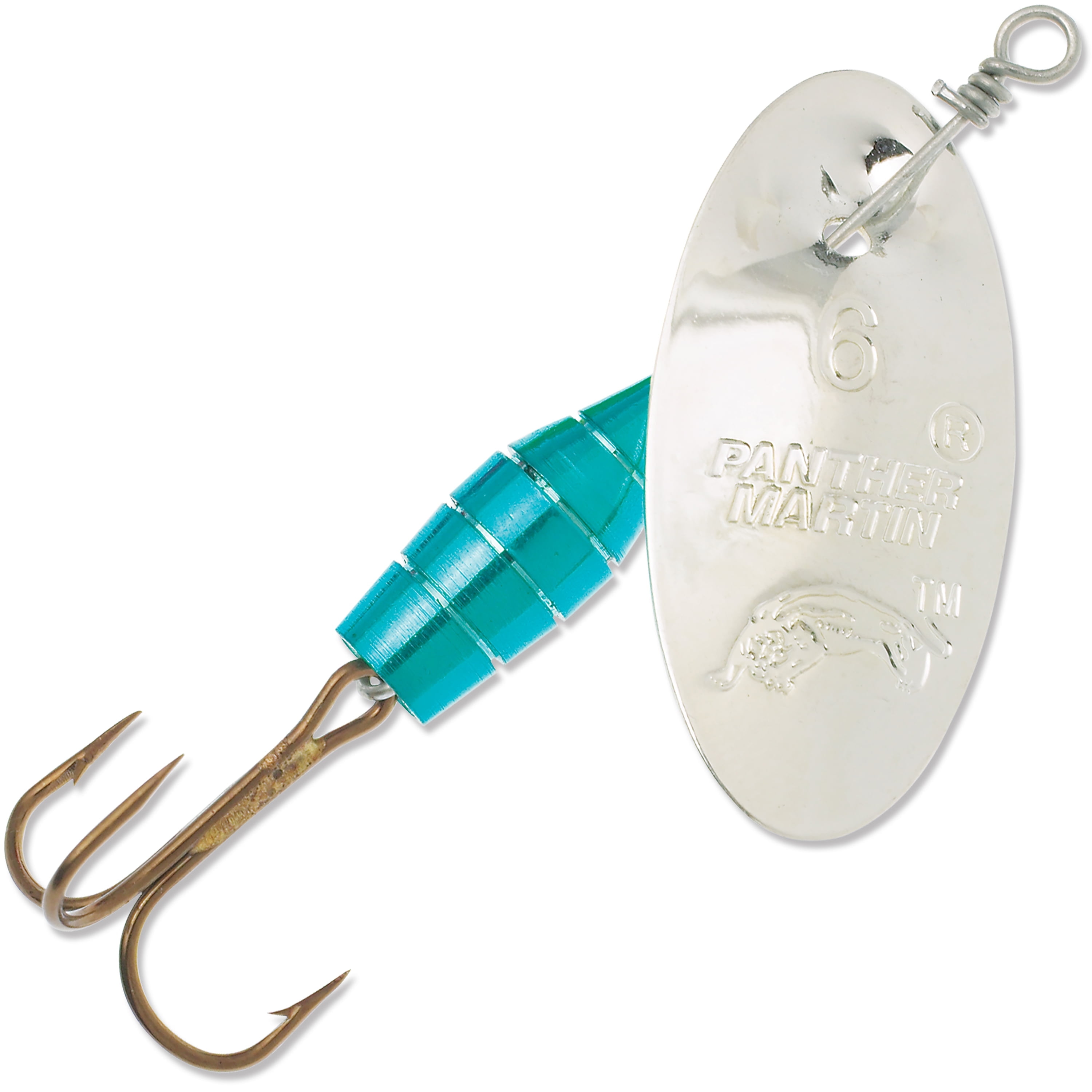 (4 pack) Panther Martin PMMB_15_S Metallic Deluxe Barrel Body Spinners Fishing Lure - Silver - 15 (1/2 oz)