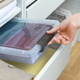 thumbnail image 6 of Citylife File Box with Lid Clear Plastic 5 Pack A4 14.6"L x 10.4"W x 2.8"H, 6 of 6