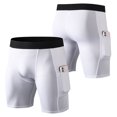 thumbnail image 2 of Men Compression Shorts Fitness Cycling Quick Drying Gym Workout Running Sports Underwear, 2 of 8
