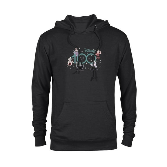 Disney 100 Disney Villains 100th Anniversary Muted Cute D100 - Pullover Hoodie for Adults - Customized-Black