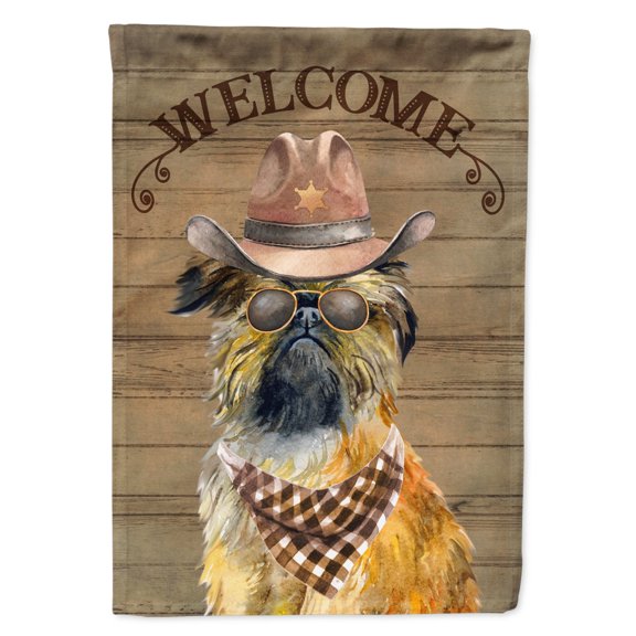 Carolines Treasures CK6298CHF Brussels Griffon Country Dog Flag Canvas House Size  Large multicolor