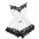 thumbnail image 1 of Gibobby Conjunto de lencería Conjunto de ropa interior de encaje para mujer, conjunto de ropa interior y ropa interior de encaje con correa(Blanco, CH), 1 of 3