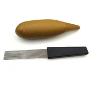 Nishore Percussion Instrument,Percussion Musical Tool Latin Percussion Musical With 1 Scraper Tool Professional Band Portable Fish Shaped 1 Scraper Portable Shaped Latin Percussion Fish Shaped Latin