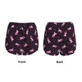 thumbnail image 3 of Balery Breast Cancer Awareness3 Pantalones cortos deportivos para mujer con forro y dos bolsillos, elásticos, para entrenamiento, gimnasio, yoga-X-Large, 3 of 7
