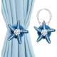 thumbnail image 1 of Alzapaños para cortinas, lazos magnéticos para cortinas, (Juego de 4) ganchos de sujeción para cortinas con perlas de estrella de mar, Clips para ventanas decorativas bohemias pequeñas, 1 of 5