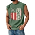 thumbnail image 2 of Youpwaven Men's America 250th Anniversary Graphic Tank Top, USA 1776-2026 Vertical Flag Print, Casual Fashion Sleeveless Independence Day Top, 2 of 4