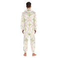 thumbnail image 4 of FORMRS Onesies Pajama for Adults Unisex Hoodie Winter Jumpsuit One Piece Sleepwear, Sizes S-2XL, Pastel Pink Geometric, 4 of 7