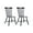 Black - 2pcs, variant on Dayalane Farmhouse Windsor Dining Chairs Set of 2, Solid Wood Spindle Back Dining Side Chairs, Mid-Century French Country Oak Kitchen Chairs for Dining Room Living Room Kitchen Restaurant, Walnut