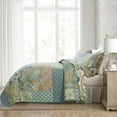 thumbnail image 3 of Nordmiex Patchwork Cotton Quilt Set Bohemian Floral Bedding Set, King, 3 of 6