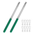 thumbnail image 1 of Uxcell 2-Pack Telescopic Handheld Flagpoles, 5.2ft/1.6m Stainless Steel Handheld Portable Extendable Flagpole [Green], 1 of 7