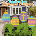thumbnail image 2 of Fun Express 4 Pieces Religious Easter Egg Yard Signs, Easter Party Decor, 2 of 6