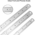 thumbnail image 5 of Stainless Steel Ruler Metal Ruler 15cm 20cm 30cm Metric and Imperial Double Sided Ruler for School, Office Measurement, 5 of 5