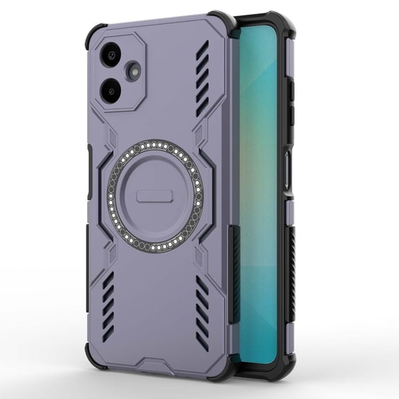 Designed for Samsung Galaxy A06 Heavy Duty Magnetic Phone Case,Compatible with Mag-safe,Military Grade Drop Protection,Dropproof Anti-fall Tough Rugged Durable Shockproof Phone Case,Purple